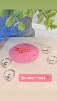 Sterling silver hoop earrings