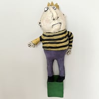 Image 1 of Man in purple. pants and a crown 