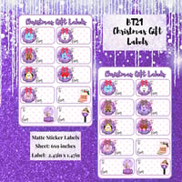Image 1 of Handmade BT21 Christmas Gift Labels