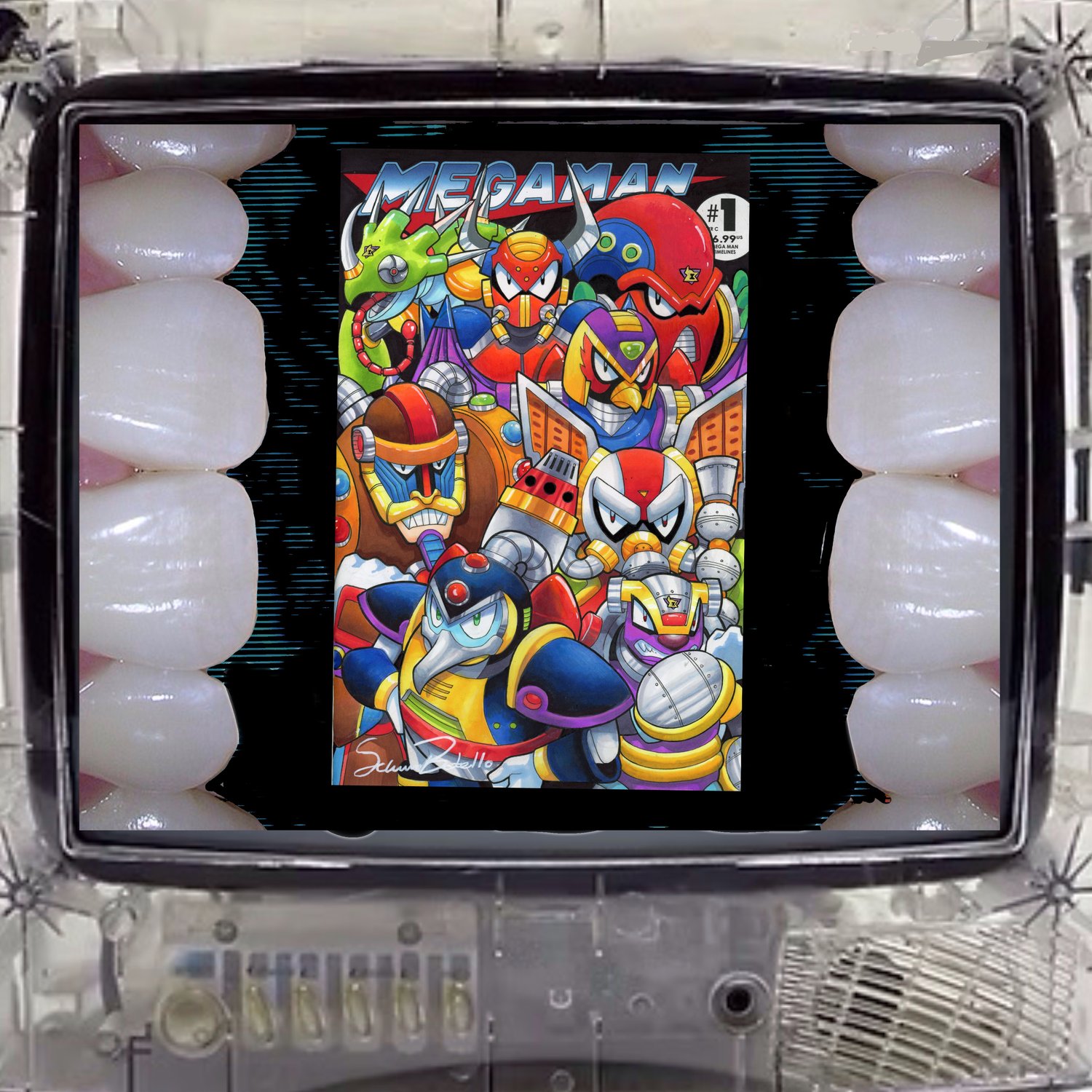 Image of MEGA-MAN ( X MAVERICKS) sketch cover