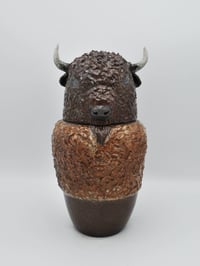 Image 1 of Raku Buffalo Jar