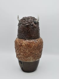 Image 3 of Raku Buffalo Jar