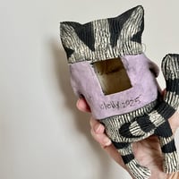 Image 4 of Cat with lilac Sweater & Very Wild Whiskers