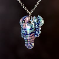 Blue Lobster Necklace