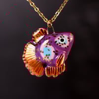 Purple Betta Necklace
