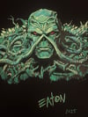 SCOT EATON  'REMARQUE' OF SWAMP THING, INSIDE COVER OF S.T. OMNIBUS