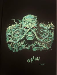 Image 2 of SCOT EATON  'REMARQUE' OF SWAMP THING, INSIDE COVER OF S.T. OMNIBUS