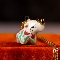 Floral Rhino Necklace