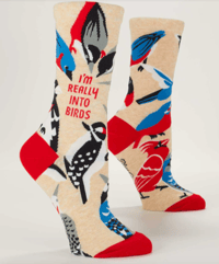 Image 1 of Really Into Birds Crew Socks