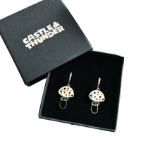 Image 1 of STEVIE - Toadstool Huggie Hoops