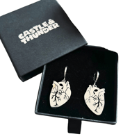 Image 1 of FRANKIE - Heart Huggie Hoops