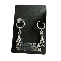 Image 1 of NADIA - Bat Huggie Hoops