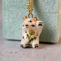 Dandelion Bear Necklace