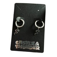 Image 1 of BECKY - Snake Huggie Hoops