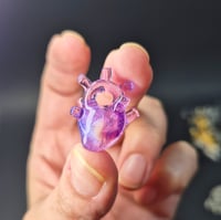 Image 1 of PURPLE PAINTED HEART