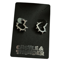 Image 1 of ALANA - Spike Huggie Hoops