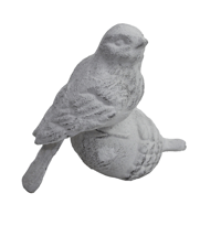 White Bird on Acorn Ornament