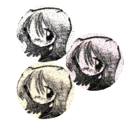 anime girl riso print