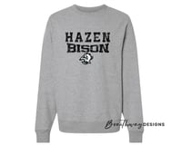 Image 2 of PREORDER - HAZEN BISON B+C HEAVYWEIGHT CREWNECK ADULT