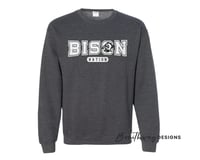 Image 2 of PREORDER - BISON NATION GILDAN CREWNECK + HOODIE ADULT