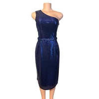 Image 2 of Blue Sequin Dress Large