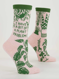 Image 1 of Bit of a Plant Problem Crew Socks