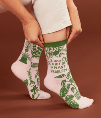 Image 2 of Bit of a Plant Problem Crew Socks