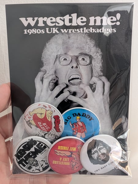 Image of The Wrestle Me! 1980s UK WrestleBadge Sets