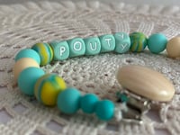 Image 1 of “Pouty” Pacifier Clip