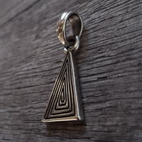 Image 2 of Tony Creed "Triangle Maze" Pendant, c. 2000s