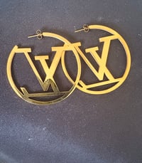Image 1 of Louis Vuitton statement hoops 