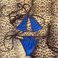 Image 1 of * ੈ♡‧₊ small side tie t-back g & micro cup