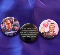 Image 1 of nathan fielder 1.5" buttons