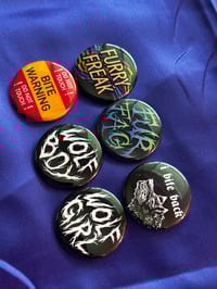 Image 2 of furry 1.5" buttons