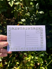 Image 3 of great blue heron / james river love letter | mini print/postcard (4x6")