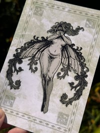 Image 2 of curly wing fairy | mini print/postcard (4x6")