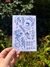 Image 1 of flash sheet cluster | mini print/postcard (4x6")