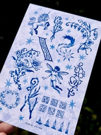 Image 2 of flash sheet cluster | mini print/postcard (4x6")