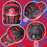 Image 2 of RED/BLACK NIKE TN HAT & MASK SET 👹