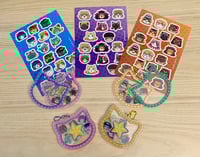 Image 1 of JoJo Kitties Shaker Charms + Inserts, Sticker Sheets