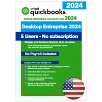 QuickBooks Desktop Enterprise 2024 – No Subscription – USA Version (5 Users)