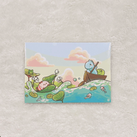 Image 1 of Artprint - Summer pond (11x15cm)