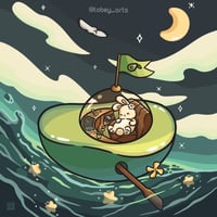 Image 2 of Artprint - Avocanoe (17x17cm)