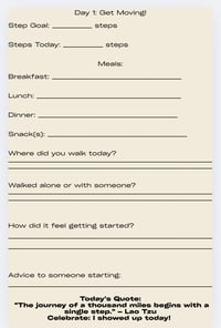 Image 3 of The 30-Day Walking Challenge Journal 