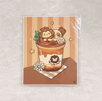 Image 1 of Artprint - Roary bisoff latte (15x19cm)