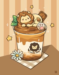 Image 2 of Artprint - Roary bisoff latte (15x19cm)
