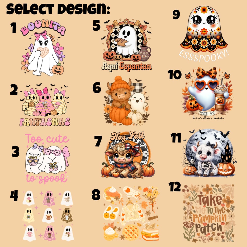 Image of Fall/Halloween T-shirt๐๐ (Different Designs & Colors Available)