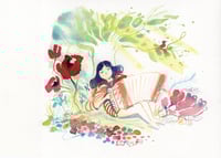 Image 1 of Aquarelle originale "Primavera #2"
