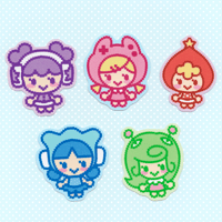 Image 1 of [NEW] Pixel Girls! ⋆˚꩜｡ Vinyl Stickers