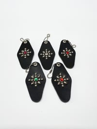 Motel-Style Leather Keychain #3